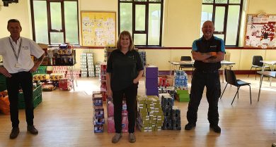 Engineers become the middle-van in foodbank...